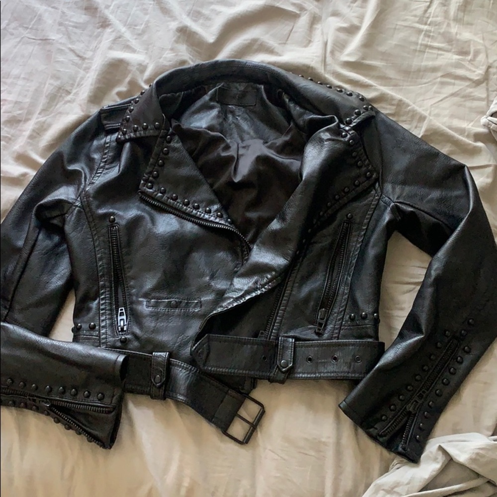 [BLANKNYC] Vegan Leather Jacket S